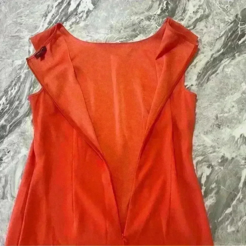 Women's Ann Taylor Dress Knee Length Zip Up Back Sz 4 Office Classic Preppy - Picture 7 of 9